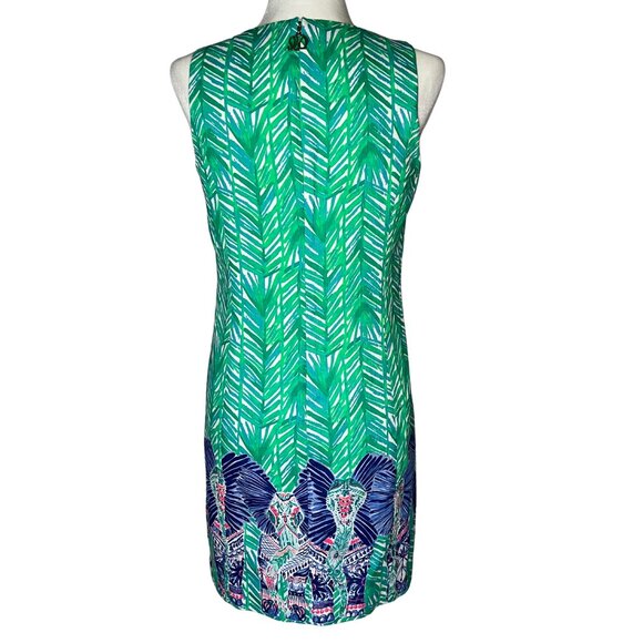Lilly Pulitzer Costa Verde Elephant Print Shift Dress – Size 8, EUC - Picture 4 of 7
